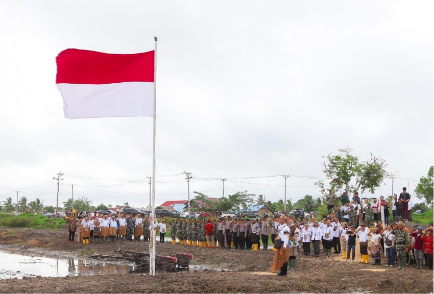 Mentan Amran Pimpin Upacara Hari Lahir Pancasila di Merauke, Papua Selatan