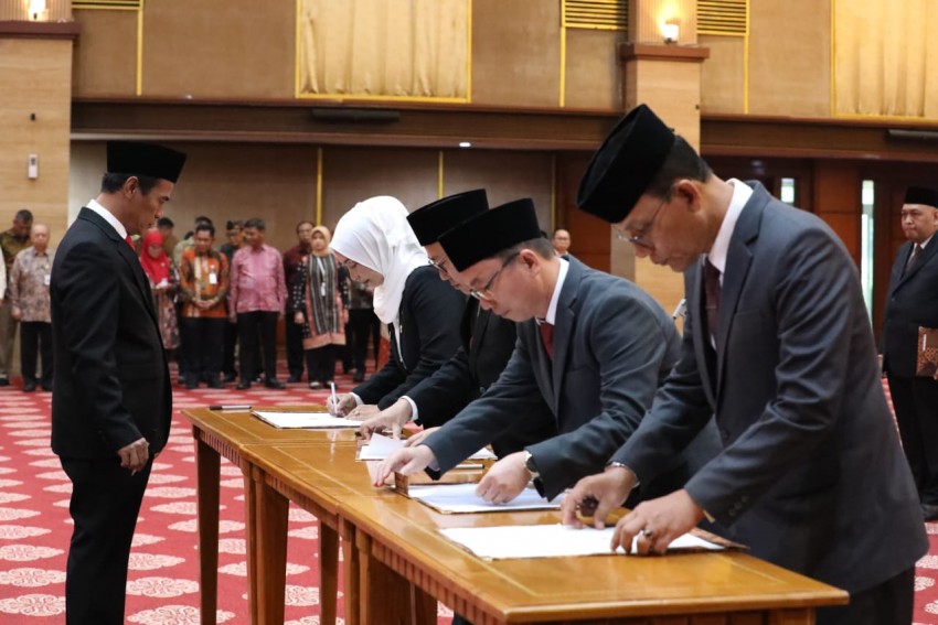 Lantik Pejabat Pimpinan Tinggi Madya, Mentan Amran Persiapkan Hadapi Darurat Pangan