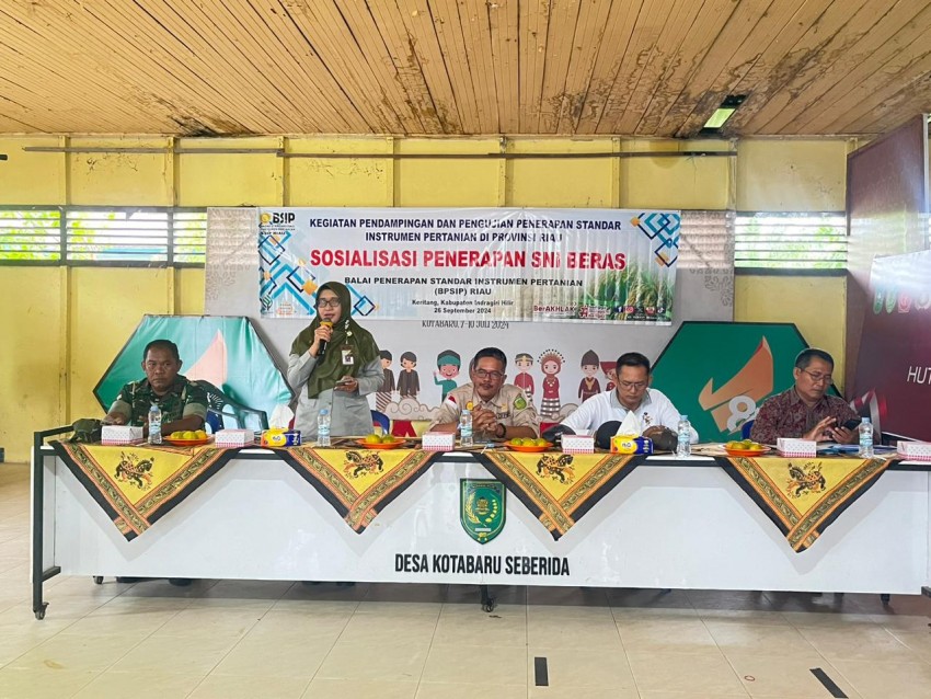 Sosialisasi Penerapan SNI Beras di Kabupaten Indragiri Hilir