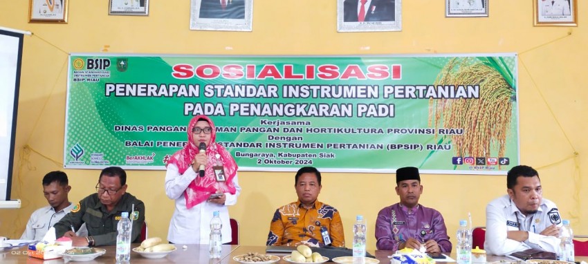 Tingkatkan Mutu Benih, BSIP Riau Gelar Sosialisasi Penerapan Standar Instrumen Pertanian pada Penangkaran Benih Padi