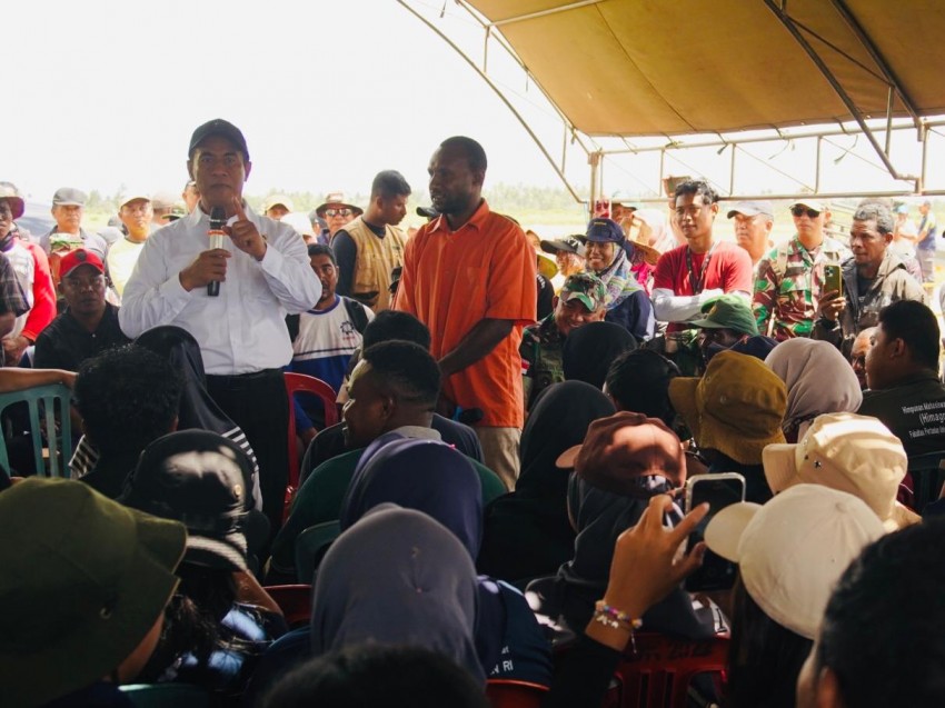 Mentan Amran Minta Kelembagaan Petani Millenial Diperkuat di Merauke